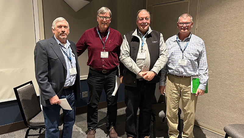 4 men, FGI panelist standing side by side